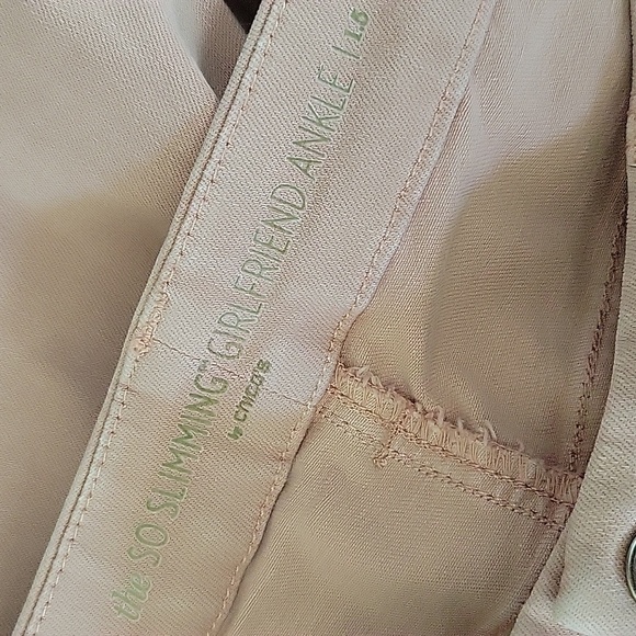 Chico's So Slimming Girlfriend Ankle Jeans Size 10/Medium Dusty Coral - Picture 7 of 7